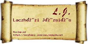 Laczházi Józsiás névjegykártya